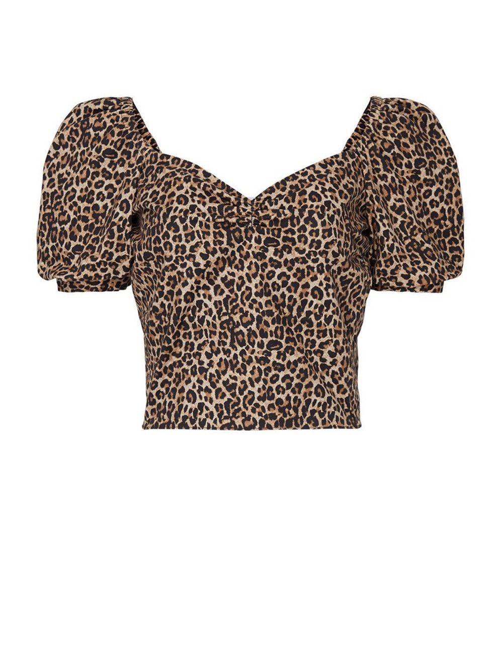 MARISSA WEBB CHEETAH PRINT SHORT SLEEVE WITH OPEN BACK TIE DETAIL